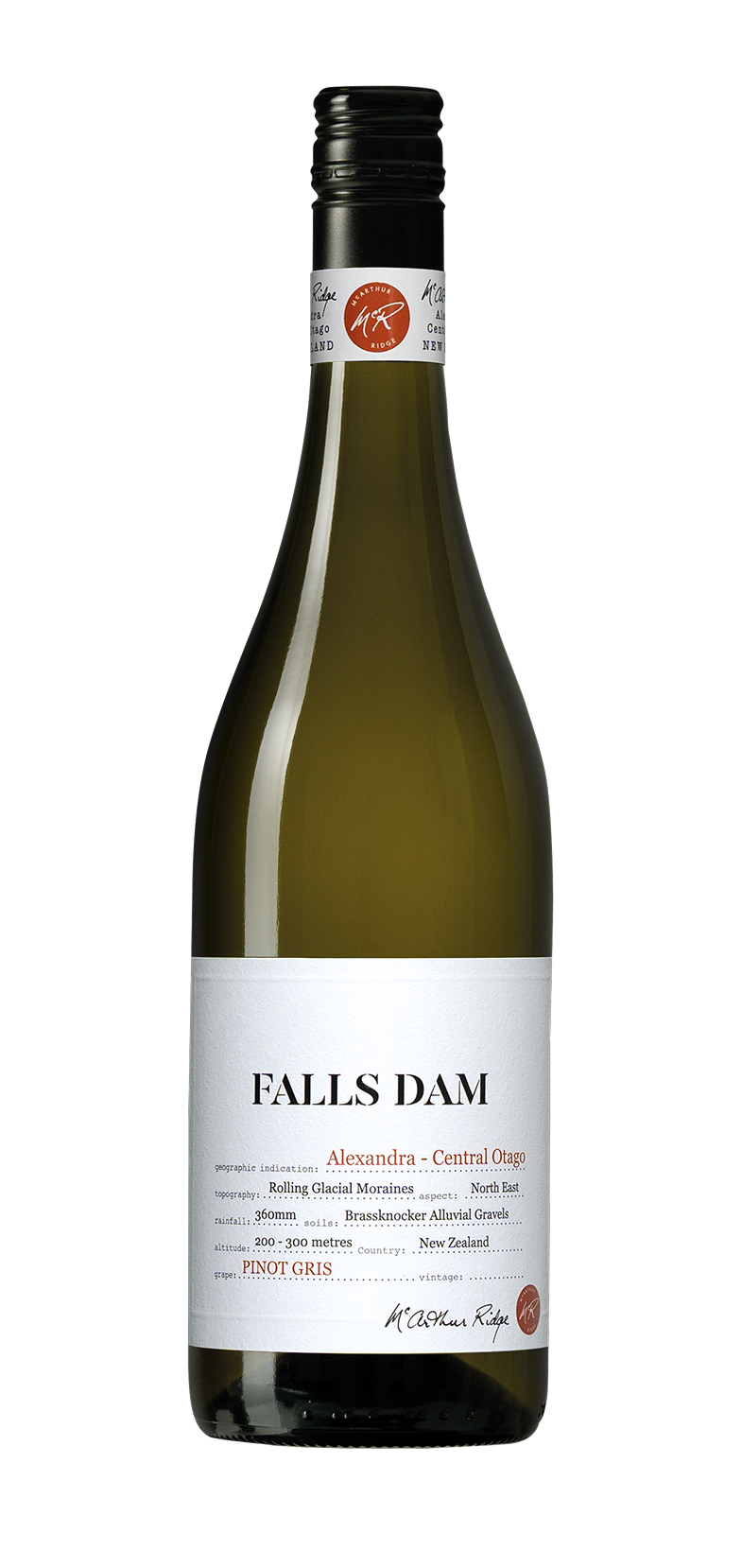 Falls Dam Alexandra Pinot Gris 2025